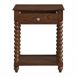 Scranton & Co Wood Side Table with Drawer in Dark Walnut Finish