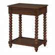 Scranton & Co Wood Side Table with Drawer in Dark Walnut Finish
