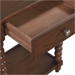Scranton & Co Wood Side Table with Drawer in Dark Walnut Finish