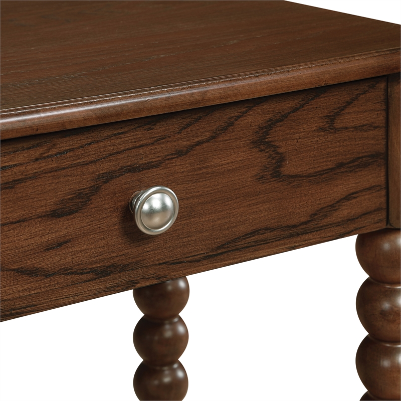 Scranton & Co Wood Side Table with Drawer in Dark Walnut Finish