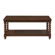 Scranton & Co Wood Coffee Table in Dark Walnut with Open Shelf Storage
