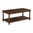 Scranton & Co Wood Coffee Table in Dark Walnut with Open Shelf Storage