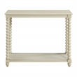 Scranton & Co Wood Foyer Table in Whitewash Finish with Open Shelf