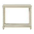 Scranton & Co Wood Foyer Table in Whitewash Finish with Open Shelf