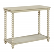Scranton & Co Wood Foyer Table in Whitewash Finish with Open Shelf