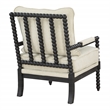 Scranton & Co Spindle Accent Chair in Linen Beige Fabric with Wood Frame