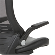 Scranton & Co Screen Back Manager's Chair in Black Faux Leather Seat