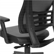 Scranton & Co Black Mesh Back Office Chair in Black Frame with Faux Leather