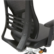 Scranton & Co Mesh Back Office Chair Chrome Base in Black Bonded Leather