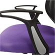 Scranton & Co Purple Mesh Screen Back Task Chair with Flip Arms Silver Base
