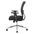 Scranton & Co Black Mesh Back Task Chair with Chrome Base and Locking Tilt