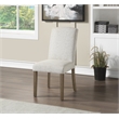 Scranton & Co High Back Dining Chair 2-Pack in Oyster Gray Fabric