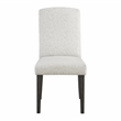 Scranton & Co High Back Dining Chair 2-Pack in Oyster Gray Fabric