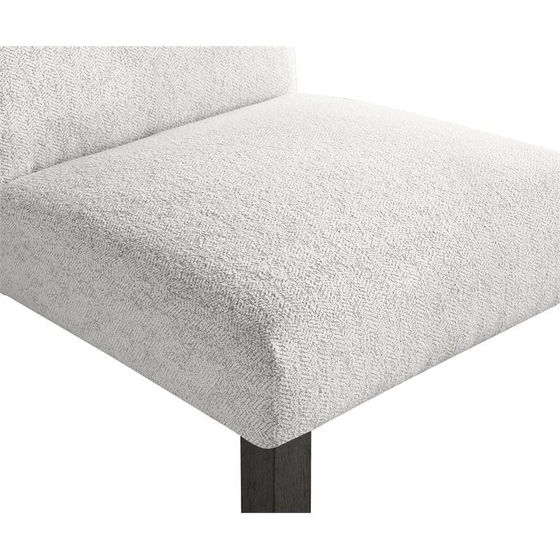 Scranton & Co High Back Dining Chair 2-Pack in Oyster Gray Fabric