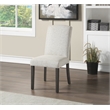 Scranton & Co High Back Dining Chair 2-Pack in Oyster Gray Fabric