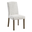 Scranton & Co High Back Dining Chair 2-Pack in Oyster Gray Fabric