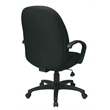 Scranton & Co Executive High Back Office Chair in Black Fabric with Lumbar