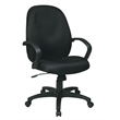 Scranton & Co Executive High Back Office Chair in Black Fabric with Lumbar