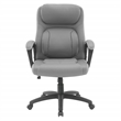 Scranton & Co Manager's Chair in Taupe Faux Leather with Gray Mesh Accents