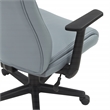 Scranton & Co Mid-Back Office Chair in Charcoal Gray Faux Leather Flip Arms