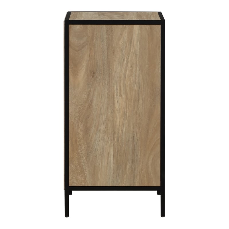 Scranton & Co 3-Drawer Accent Storage Cabinet in Oak Fully Assembled