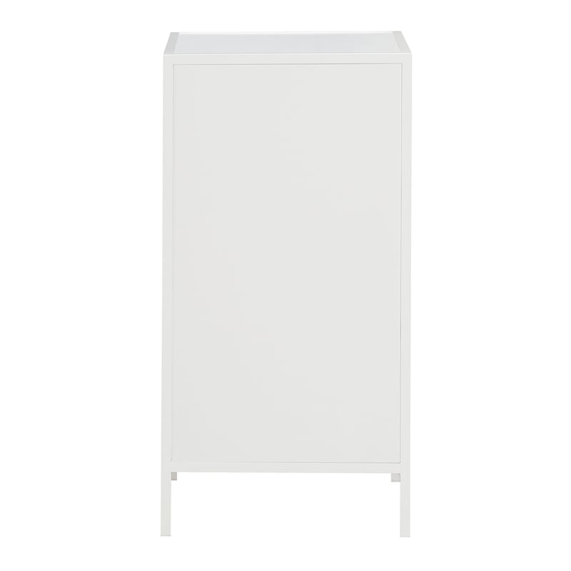 Scranton & Co 3-Drawer Accent Storage Cabinet in White Engineered Wood