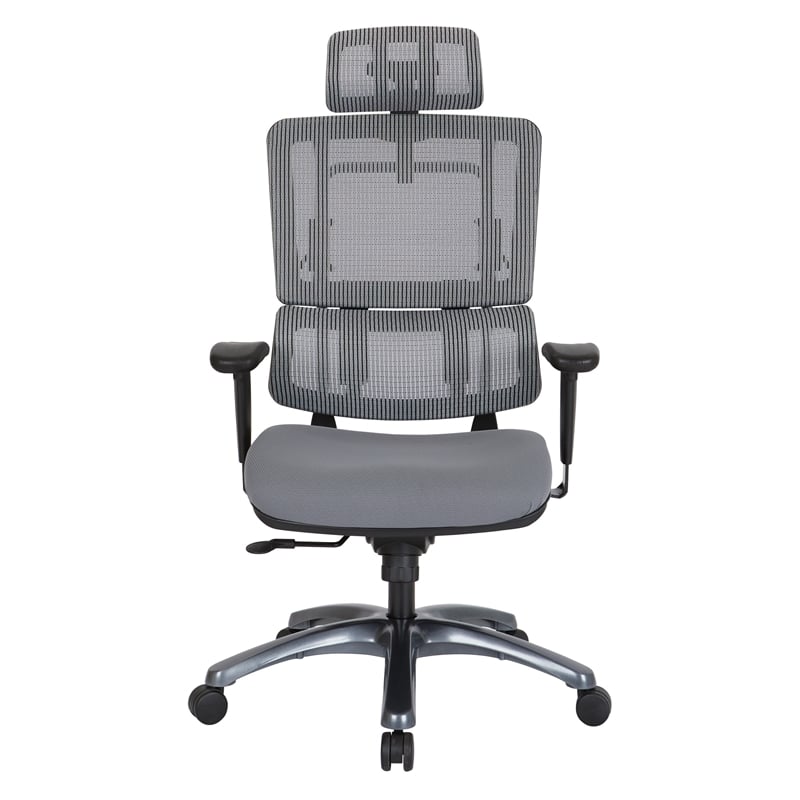Scranton & Co Silver Mesh Headrest for 9966 Series Office Chair
