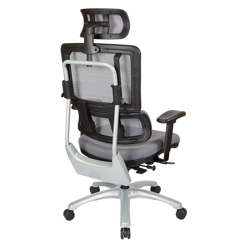 Scranton & Co Silver Mesh Headrest for 9966 Series Office Chair