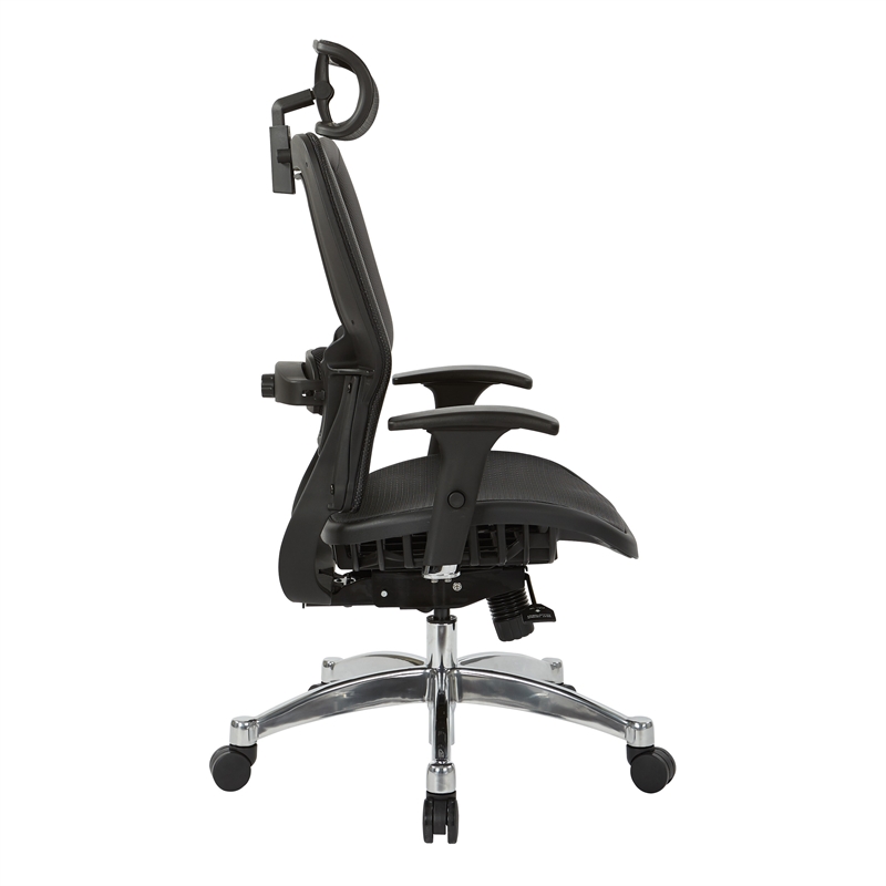 Scranton & Co Breathable Black Mesh Headrest for 818 Series Office Chairs