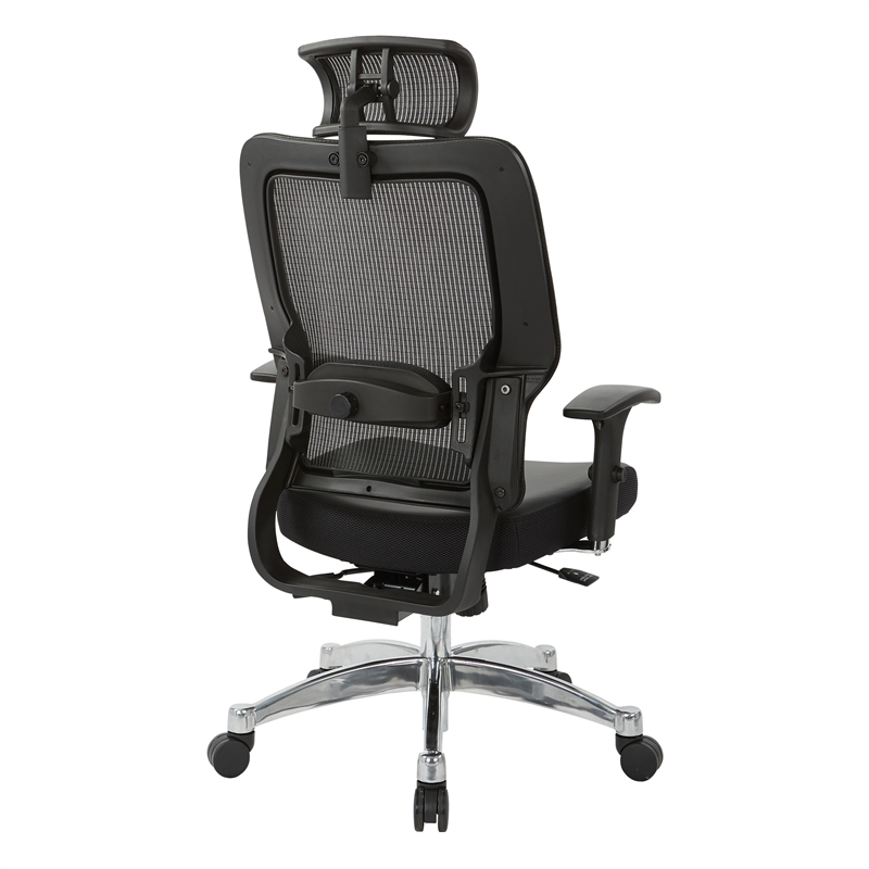 Scranton & Co Breathable Black Mesh Headrest for 818 Series Office Chairs