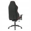 Scranton & Co Gaming Chair in Black Bonded Leather with Red Accents