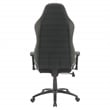 Scranton & Co Gaming Chair in Black Bonded Leather with White Accents