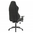 Scranton & Co Gaming Chair in Black Bonded Leather with White Accents