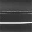 Scranton & Co Gaming Chair in Black Bonded Leather with White Accents