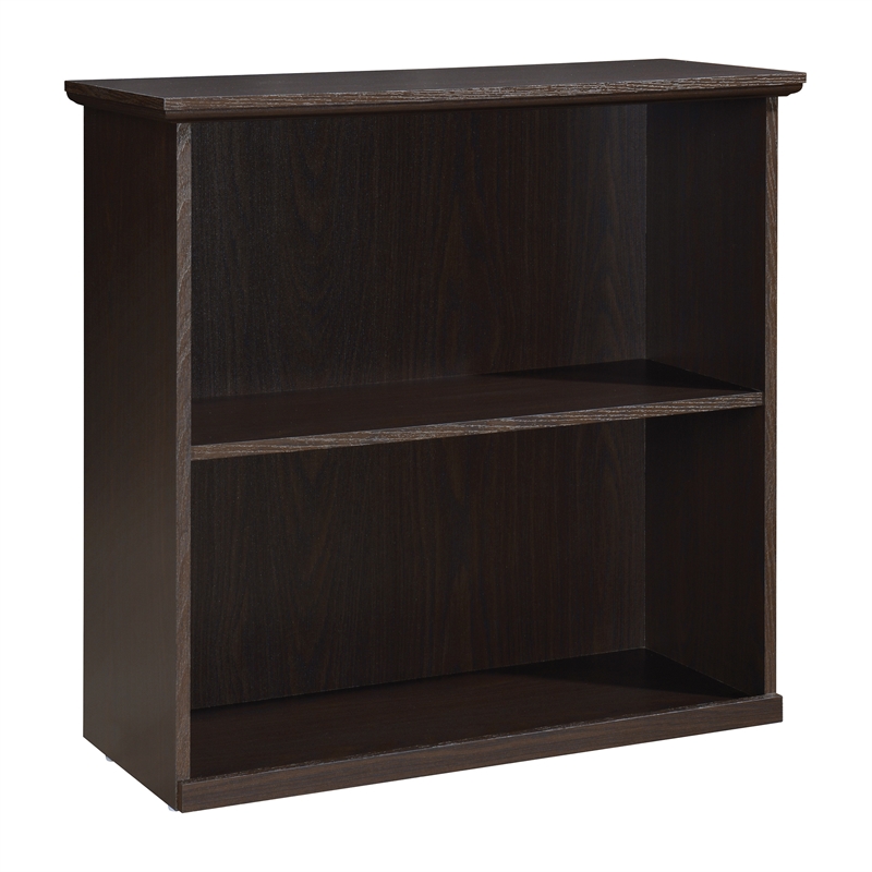 Scranton & Co 3-Shelf Bookcase with Lockdowel Assembly in Espresso Wood