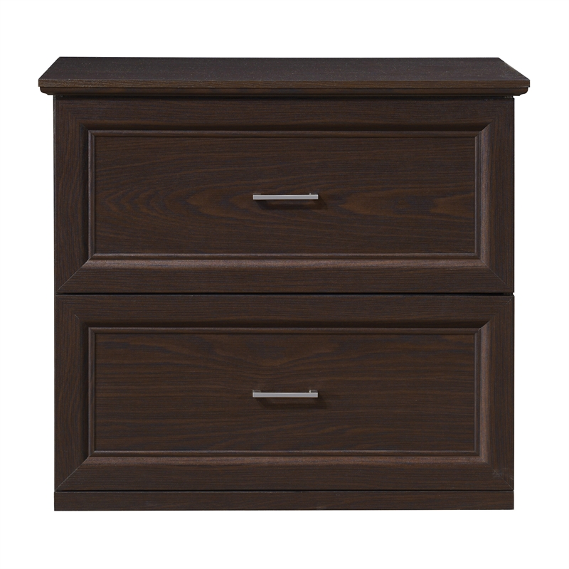 Scranton & Co 2-Drawer Lateral File Cabinet in Espresso Engineered Wood