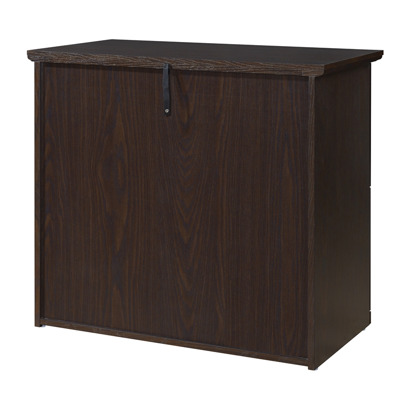 Scranton & Co 2-Drawer Lateral File Cabinet in Espresso Engineered Wood