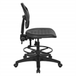 Scranton & Co Black Urethane Intermediate Drafting Chair with Footrest