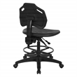 Scranton & Co Black Urethane Intermediate Drafting Chair with Footrest