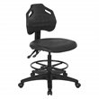 Scranton & Co Black Urethane Intermediate Drafting Chair with Footrest