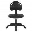 Scranton & Co Black Urethane Armless Task Chair with GREENGUARD Certification