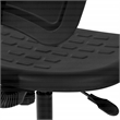 Scranton & Co Black Urethane Intermediate Drafting Chair with Chrome Base