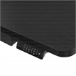Scranton & Co Electric Height-Adjustable Gaming Desk in Gray Carbon Fiber