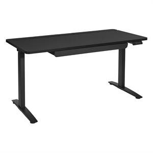 Scranton & Co Electric Height-Adjustable Gaming Desk in Gray Carbon Fiber