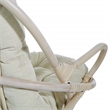 Scranton & Co Linen White Rattan Swivel Rocker Chair White Wash Frame