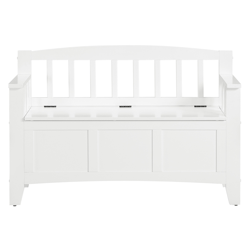 Scranton & Co Mission Style Entry Way Bench in Sierra Snow White Engineered Wood