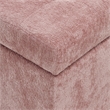 Scranton & Co Storage Rectangle Ottoman in Dusty Rose Fabric
