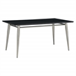 Scranton & Co Rectangle Coffee Table with Engineered Wood in Black Top