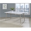 Scranton & Co Rectangle Coffee Table with Engineered Wood in White Top