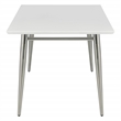 Scranton & Co Rectangle Coffee Table with Engineered Wood in White Top